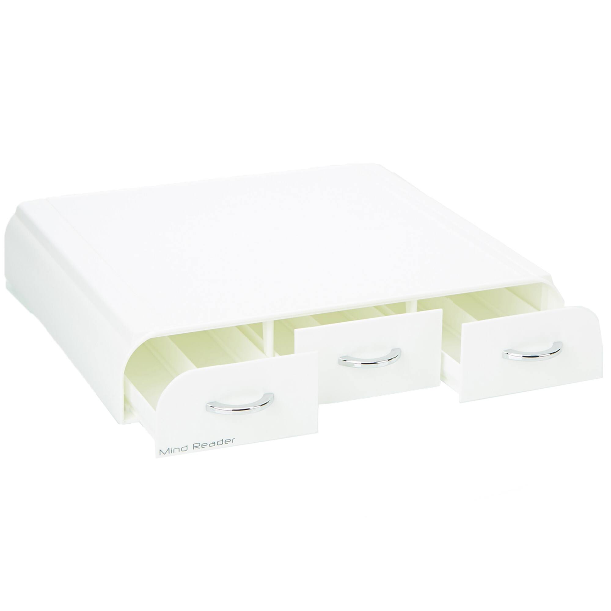 Mind Reader White 36 Capacity 'Anchor' Triple Drawer Single Serve Coffee Pod Holder